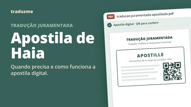 Vídeo: Apostila de Haia na tradução juramentada, quando precisa e como funciona a apostila digital